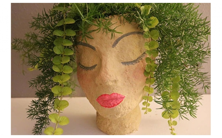 Lovely Indoor Head Planter